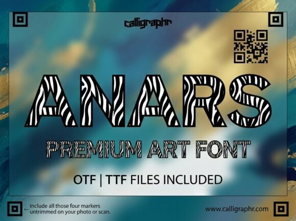 Anars: A Decorative Typeface for Editorial Design