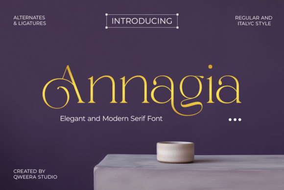 Annagia Font Review: Elegant Serif for Premium Branding