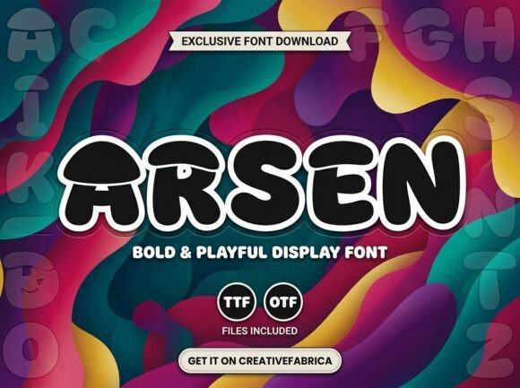 Arsen: A Decorative Display Font for Editorial Impact