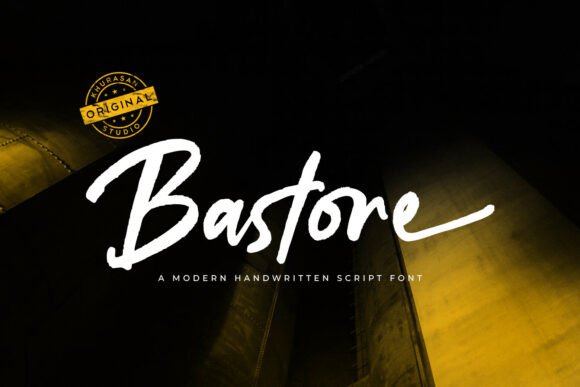 Bastore Script Font for Handmade Brands