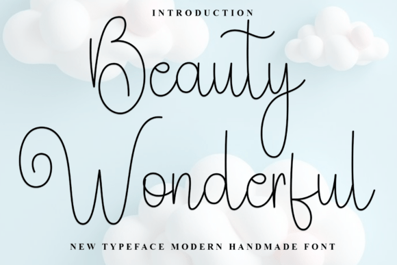 Beauty Wonderful: A Script Font for Crafters