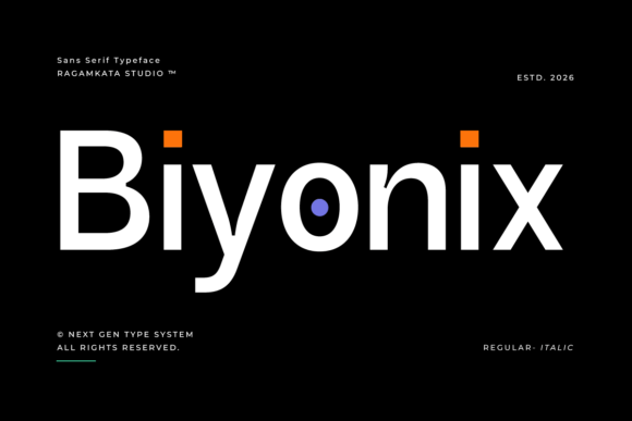 Biyonix: The Futuristic Typeface for Modern Brands