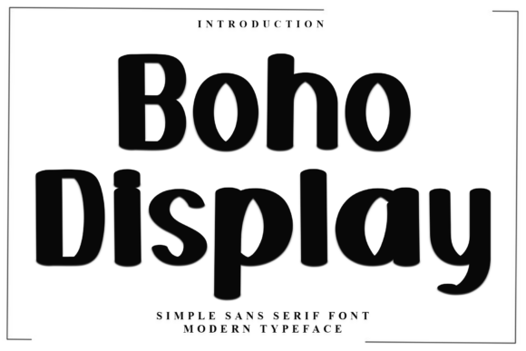 Boho Display Typeface for Editorial Design