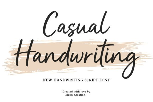 Casual Handwriting: A Natural Script Font for Brands