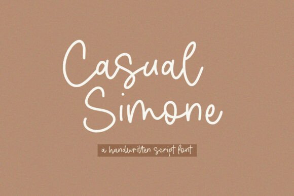 Casual Simone: A Handwritten Font for Authentic Branding