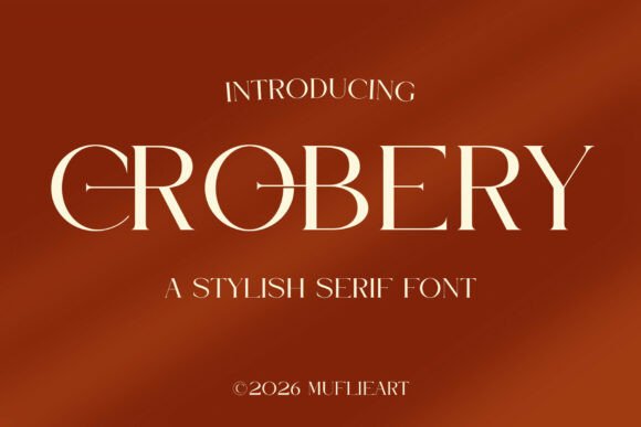 Crobery: A Serif Font for Modern Editorial Design