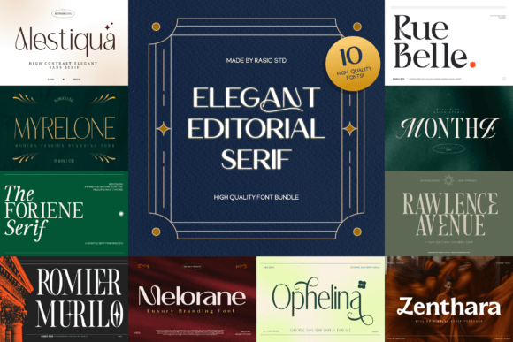 Elegant Editorial Serif Font for Modern Branding
