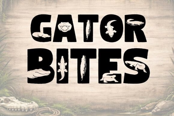 Gator Bites: A Bold Display Font for Editorial Design