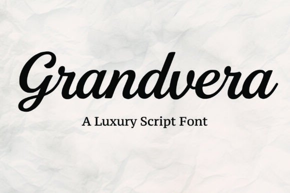 Grandvera: A Luxury Script Typeface for Web Design