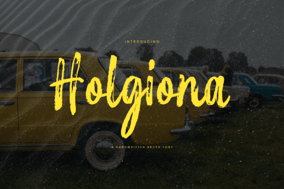 Holgiona: The Handwritten Font for Modern Brands