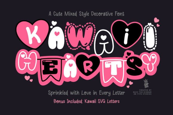 Kawaii Heartsy: A Whimsical Decorative Font Review