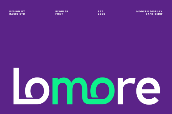 Lomore Typeface: A Modern Sans Serif for Bold Branding