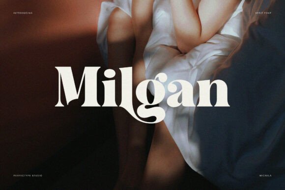 Milgan: A Modern Serif Font for Confident Campaigns