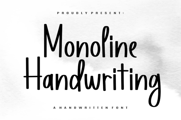 Monoline Handwriting Typeface for Clear Campaigns