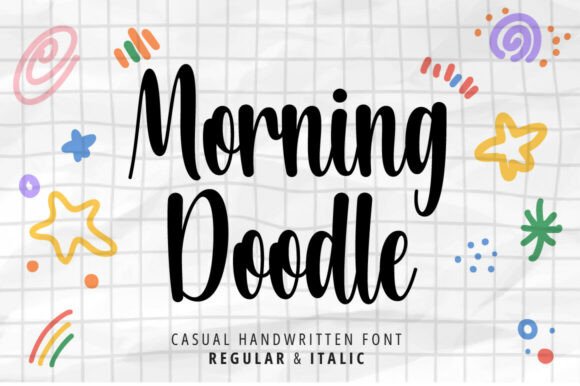 Morning Doodle: A Modern Script Font for Crafters
