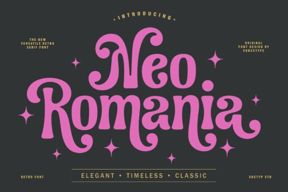 Neo Romania: A Timeless Serif Font for Crafters