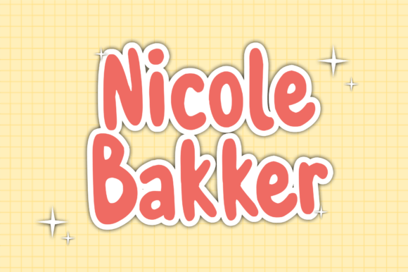 Nicole Bakker: A Playful Handwritten Display Font