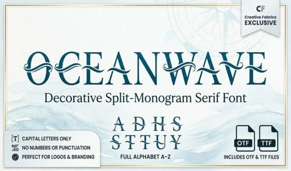 Ocean Wave Monogram: A Serif Typeface Review