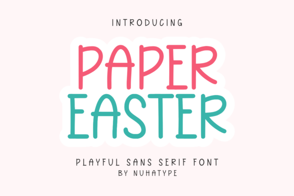 Paper Easter: The Minimalist Typeface for Modern Campaigns