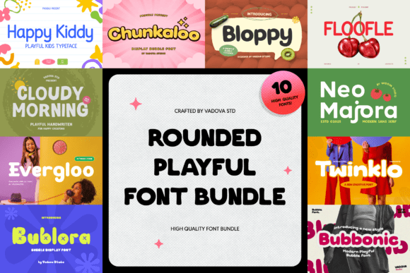 Rounded Playful Font for Makers