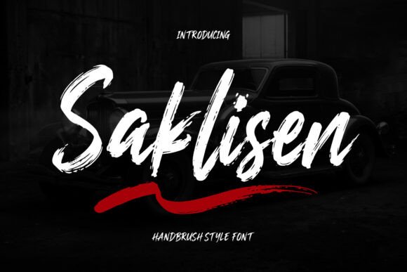 Saklisen Font: Bold Handbrush Style for Branding