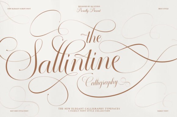 Sallintine: A Luxury Calligraphy Typeface for Brands