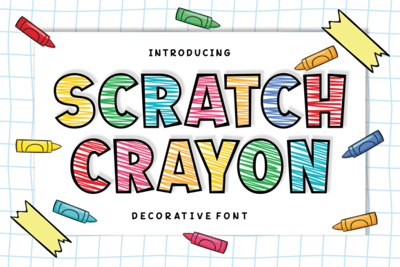 Scratch Crayon: A Whimsical Decorative Font for Editors