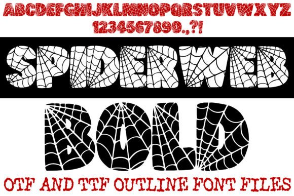 Spiderweb Bold Typeface for Editorial Design