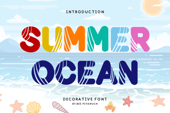 Summer Ocean Font: Bold Waves for Digital Design