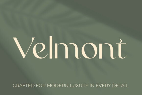 Velmont: A Refined Serif Typeface for Editorial Design