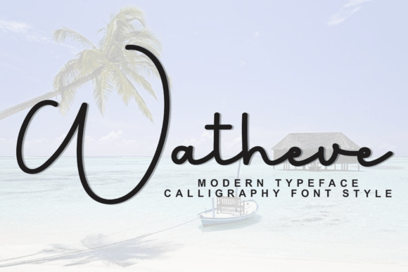 Watheve: A Festive Script Typeface for Holiday Editorial Design