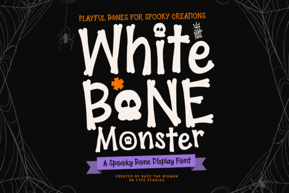 Whitebone Monster Typeface for Digital Design