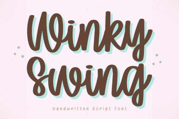 Winky Swing: A Playful Handwritten Script Font for Crafters