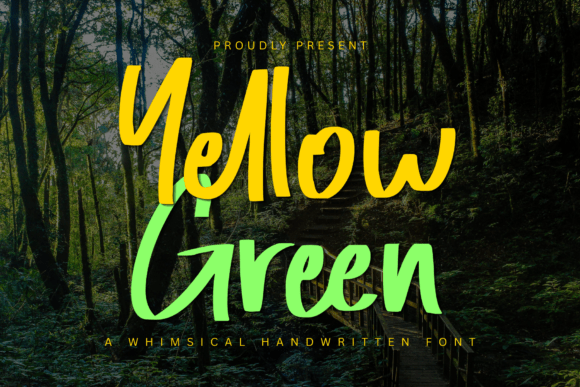 Yellow Green: A Natural Handwritten Font for Makers